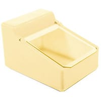 Table Top Storage And Dispense Container With Clear Flap Yellow