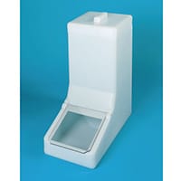 Table Top Storage And Dispense Container Complete With Top Lid And Flap. Fill From The Top Natural