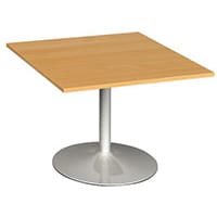 Square Trumpet Base Boardroom Table 25mm Top Beech