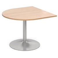 D-End Trumpet Base Boardroom Table 25mm Top Beech