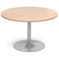 1200 Dia Circular Trumpet Base Boardroom Table 25mm Top Beech
