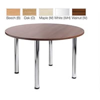 Turin Round Meeting Leisure Table Oak H:725 Dia:1000