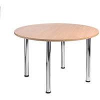Turin Round Meeting Leisure Table Beech H:725 Dia:1200