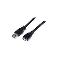 StarTech.com 1m (3ft) USB 3.0 A to Micro B Cable - Male to Male - First End: 1 x Type A Male USB - Second End: 1 x 10-pin Micro Type B Male USB - 5 Gbit/s - Shielding - Nickel Plated Connector
