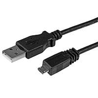 StarTech 1m Micro USB Cable 1 x Type A Male USB 1 x Micro Type B Male USB Nickel-plated Connectors Black
