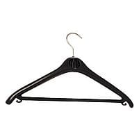 Alba Plastic Coat Hanger Black Pack of 20 PMBASICPL