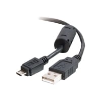 C2G USB 2.0 A to Micro B Cable - USB cable - USB (M) to Micro-USB Type B (M) - USB 2.0 OTG - 2 m - black