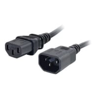 C2G Computer Power Cord Extension - Power extension cable - IEC 60320 C13 to IEC 60320 C14 - AC 250 V - 1 m
