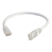 C2G Cat6 Booted Unshielded (UTP) Network Patch Cable - Patch cable - RJ-45 (M) to RJ-45 (M) - 3 m - UTP - CAT 6 - molded, snagless, stranded - white