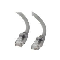 C2G Cat5e Booted Unshielded (UTP) Network Patch Cable - Patch cable - RJ-45 (M) to RJ-45 (M) - 3 m - UTP - CAT 5e - molded, snagless, stranded - grey