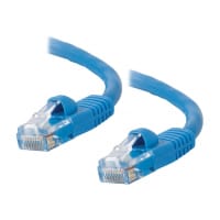 C2G Cat5e Booted Unshielded (UTP) Network Patch Cable - Patch cable - RJ-45 (M) to RJ-45 (M) - 3 m - UTP - CAT 5e - molded, snagless, stranded - blue