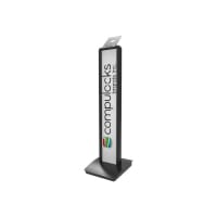 Compulocks BrandMe - VESA Floor Stand - Black - Stand for tablet - aluminium - black - floor-standing