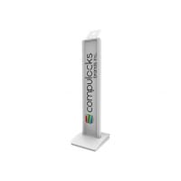 Compulocks BrandMe - VESA Floor Stand - White - Stand for tablet - aluminium - white - floor-standing