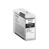 Epson T8501 - 80 ml - photo black - original - ink cartridge - for SureColor P800, P800 Designer Edition, SC-P800