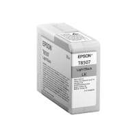 Epson T8507 - 80 ml - light black - original - ink cartridge - for SureColor P800, P800 Designer Edition, SC-P800