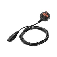 Extreme Networks - Power cable - IEC 60320 C13 to BS 1363 (F) - 1.8 m - 90° connector - for P/N: PWRS-14000-148R, PWRS-14000-241R