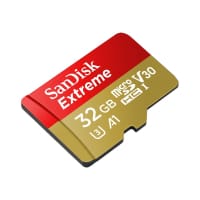 SanDisk Extreme - 32 GB - A1 / Video Class V30 / UHS-I U3 - microSDHC UHS-I microSDHC to SD Adapter Included Flash Memory Card