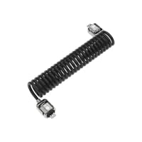 Compulocks Dual Head Coiled Cable Keyed Lock - Security cable lock