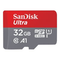 SanDisk Ultra - Flash memory card (microSDHC to SD adapter included) - 32 GB - A1 / UHS-I U1 / Class10 - microSDHC UHS-I (pack of 2)