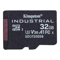 Kingston Industrial - Flash memory card (microSDHC to SD adapter included) - 32 GB - A1 / Video Class V30 / UHS-I U3 / Class10 - microSDHC UHS-I