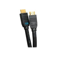 C2G 35ft Ultra Flexible 4K Active HDMI Cable Gripping 4K 60Hz - In-Wall M/M - HDMI cable with Ethernet - HDMI male to HDMI male - 10.7 m - black - active, 4K60Hz support