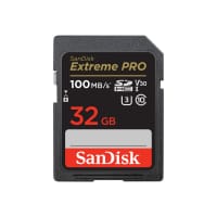 SanDisk Extreme Pro - Flash memory card - 32 GB - Video Class V30 / UHS-I U3 / Class10 - SDHC UHS-I