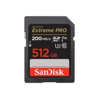 SanDisk Extreme Pro - Flash memory card - 512 GB - Video Class V30 / UHS-I U3 / Class10 - SDXC UHS-I