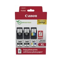 Canon PG-560XL x2/CL-561XL Inkjet Cartridge High Yield Photo Value Pack Black/Colour 3712C012