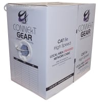 connektgear 305m CAT5e UTP Stranded Network Cable Drum - 24AWG - Grey