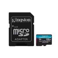 Kingston Technology 128GB microSDXC Canvas Go Plus Gen4 200MB/s A2 U3 V30 Card + Adapter