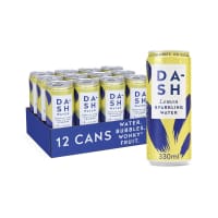 Dash Water Sparkling Water Lemon 330ml Can (Pack of 12) DBL003