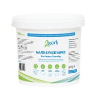 2Work Patient Cleansing Wipes Bucket 150 Wipes Pack of 4 2W10827