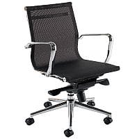 Breeze BM2 Medium Back Mesh Office Arm Chair Black