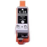Canon PGI-35BK 1509B001 Compatible Black Ink Cartridge - Standard Yield, 200 Pages - Compatible with Canon PIXMA iP100 Series - PGI-35 BK