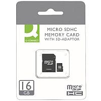 Q-Connect Micro SDHC Card 16GB Class 10 With SD Adaptor KF16012
