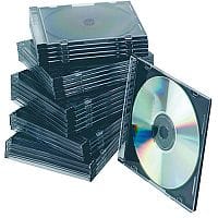 Q-Connect CD Jewel Case Slim Black Pack of 25 KF02210