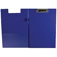 Q-Connect PVC Foldover Clipboard Foolscap/A4 Blue