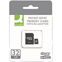 Q-Connect Micro SDHC Card 32GB Class 10 With SD Adaptor KF16013