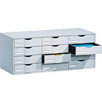 Desktop Filing Drawers 12 Drawer Unit 813mm To Fit Tambour Fp49001