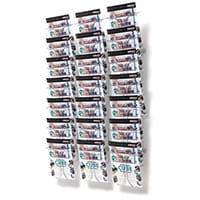 Wall Mounted Wire Literature Dispenser 21 Pockets