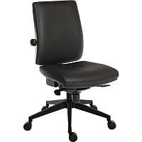 24 Hour Executive Ergonomic Task Operator Office Chair - Seat Slide - 24 Stone Weight Tolerance - Adjustable Lumbar Support - Plastic Base