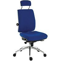 Ergo Plus Premier 24 Posture Office Chair - Adjustable Back - Seat Slide - Adjustable Lumbar Support - Weight Tolerance 24 Stone - Black