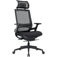 Ergonomic Mesh Office Chair with Headrest Adjustable Lumbar Support & Arms Black